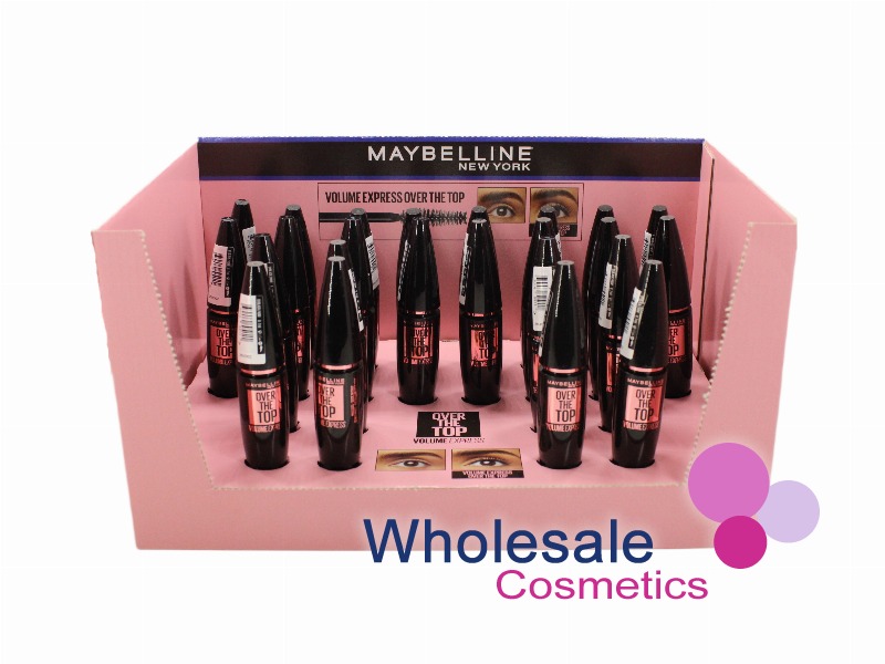 1 x Maybelline Volume Express Over The Top Mascara 24pc Display Set - 01 BLACK (x24)